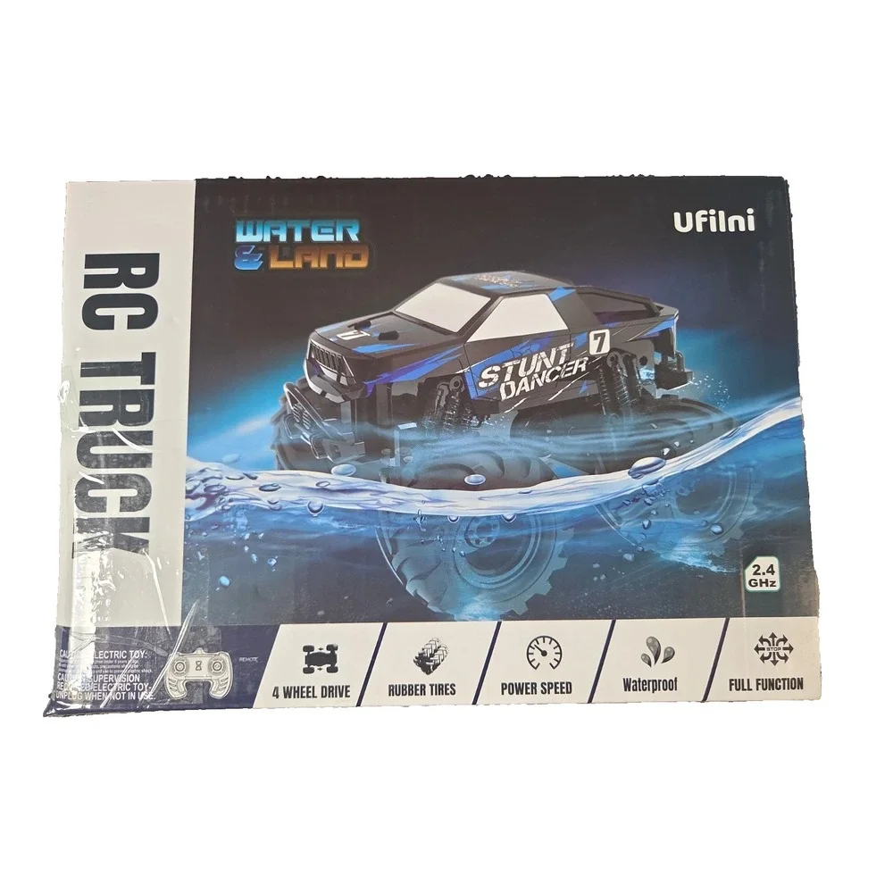 RC Truck Stunt Dancer 4 Wheel Dr Full Function Amphibious Stunt Car Remote New